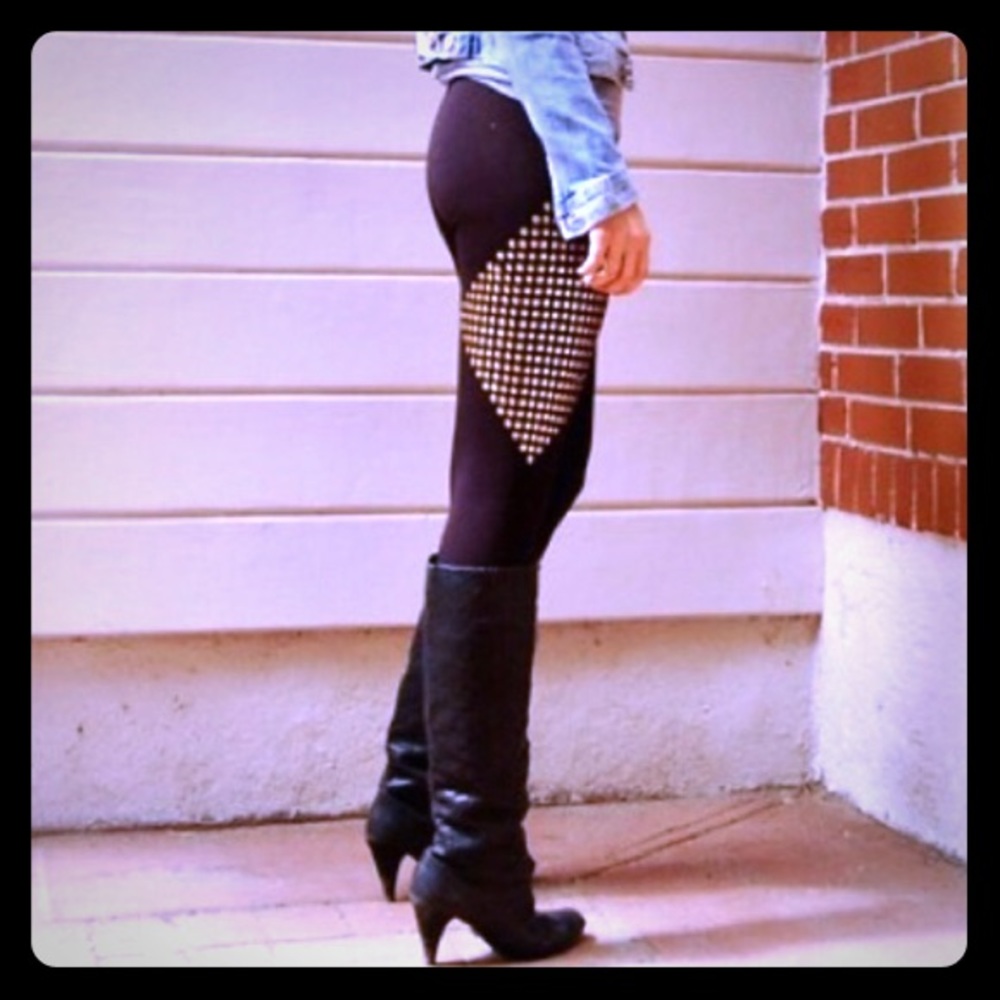 Tart Gold diamond Stud Leggings
